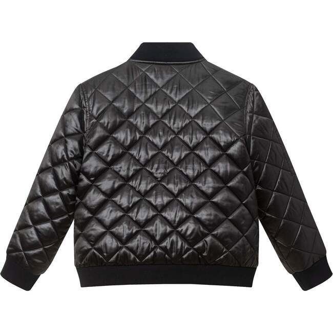 SPACEONE x Andy & Evan®, Kids Quilted Bomber with LED Light, Black - Jackets - 2