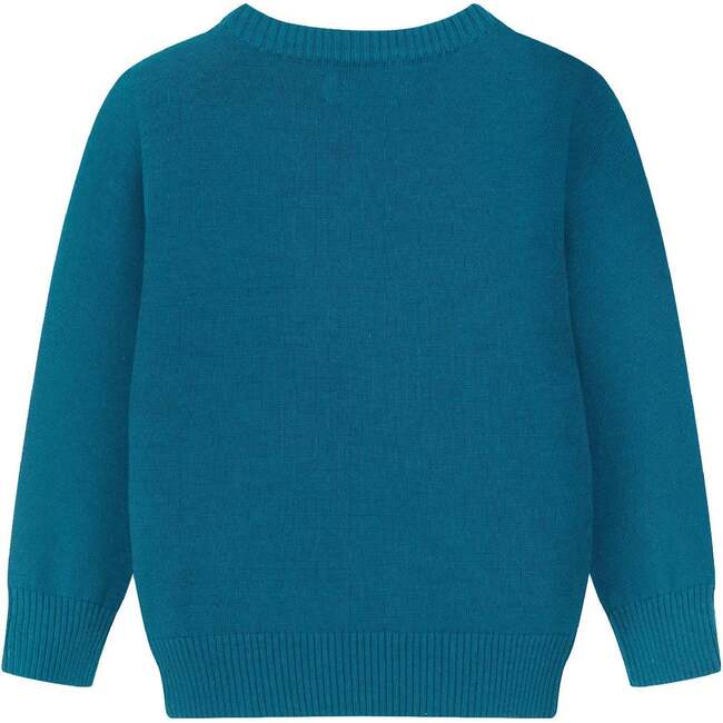 Kids Teal Spaceship Sweater - Sweaters - 5