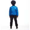 SPACEONE x Andy & Evan® Kids Quilted Bomber with LED Light, Blue - Jackets - 4