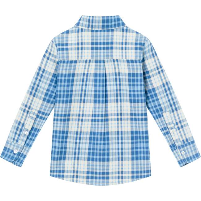 Kids Ultra Soft Buttondown Shirt, Blue Cream - Button Downs - 2