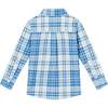 Kids Ultra Soft Buttondown Shirt, Blue Cream - Button Downs - 2