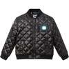 SPACEONE x Andy & Evan®, Kids Quilted Bomber with LED Light, Black - Jackets - 5