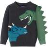 Kids Sweater Set, Charcoal Dinosaur - Mixed Apparel Set - 3