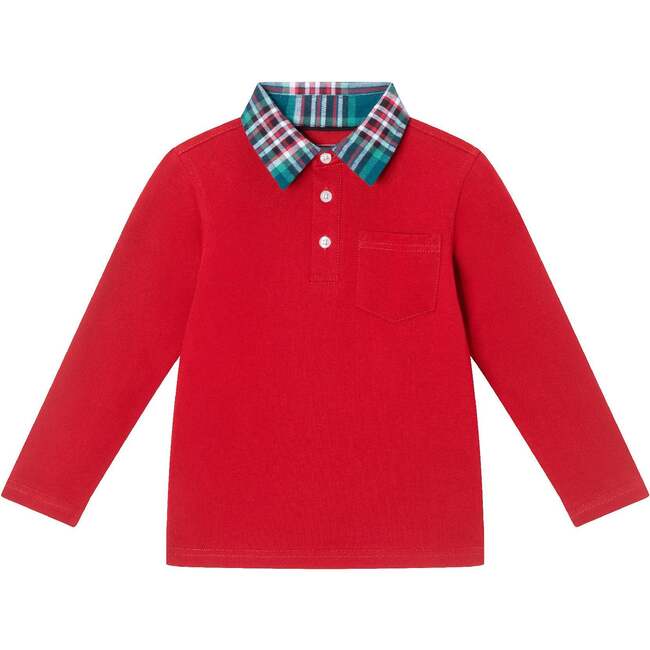 Kids Red Holiday Polo Set - Mixed Apparel Set - 3