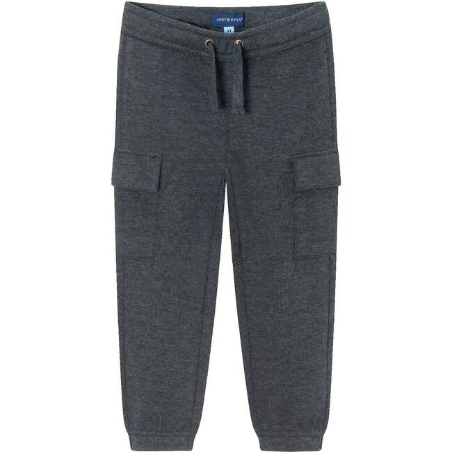 Kids Pique Jogger, Charcoal