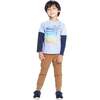 Kids Long Sleeve Two-Fer Graphic Tee Shirt, Space Shuttle - T-Shirts - 2