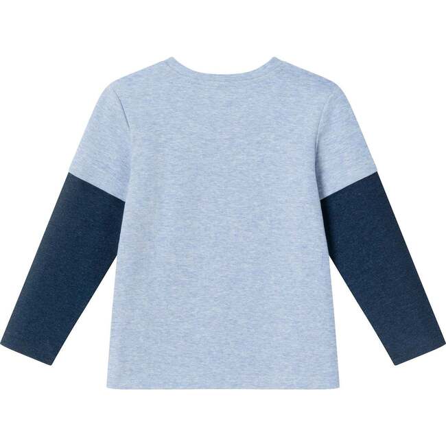 Kids Long Sleeve Two-Fer Graphic Tee Shirt, Space Shuttle - T-Shirts - 3