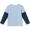 Kids Long Sleeve Two-Fer Graphic Tee Shirt, Space Shuttle - T-Shirts - 3