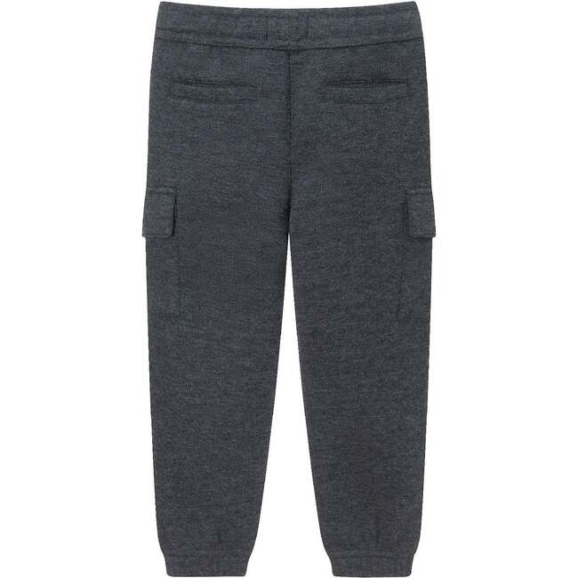 Kids Pique Jogger, Charcoal - Pants - 4