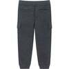 Kids Pique Jogger, Charcoal - Pants - 4