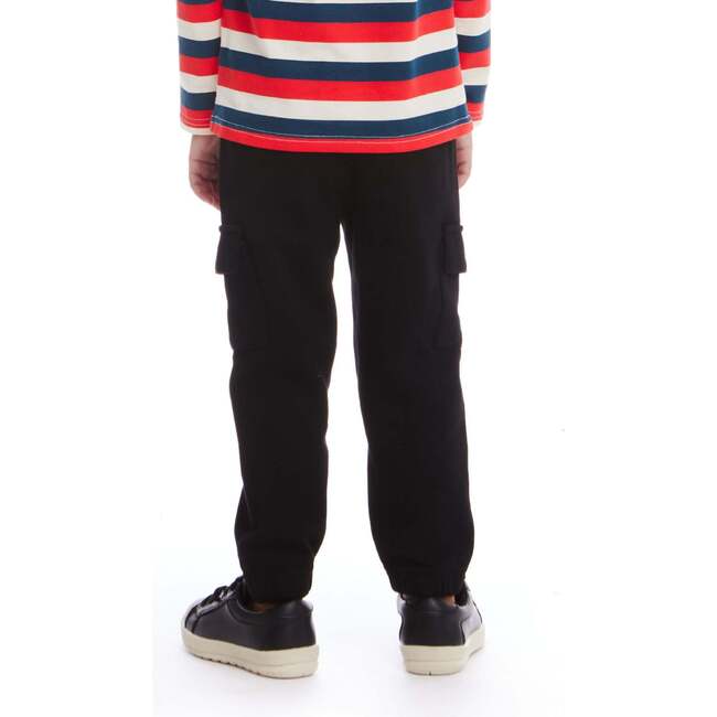 Kids Pique Jogger, Black - Pants - 3