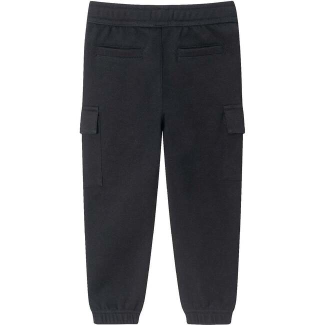 Kids Pique Jogger, Black - Pants - 4