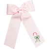 Candy Cane Bow, Pink - Hair Accessories - 1 - thumbnail