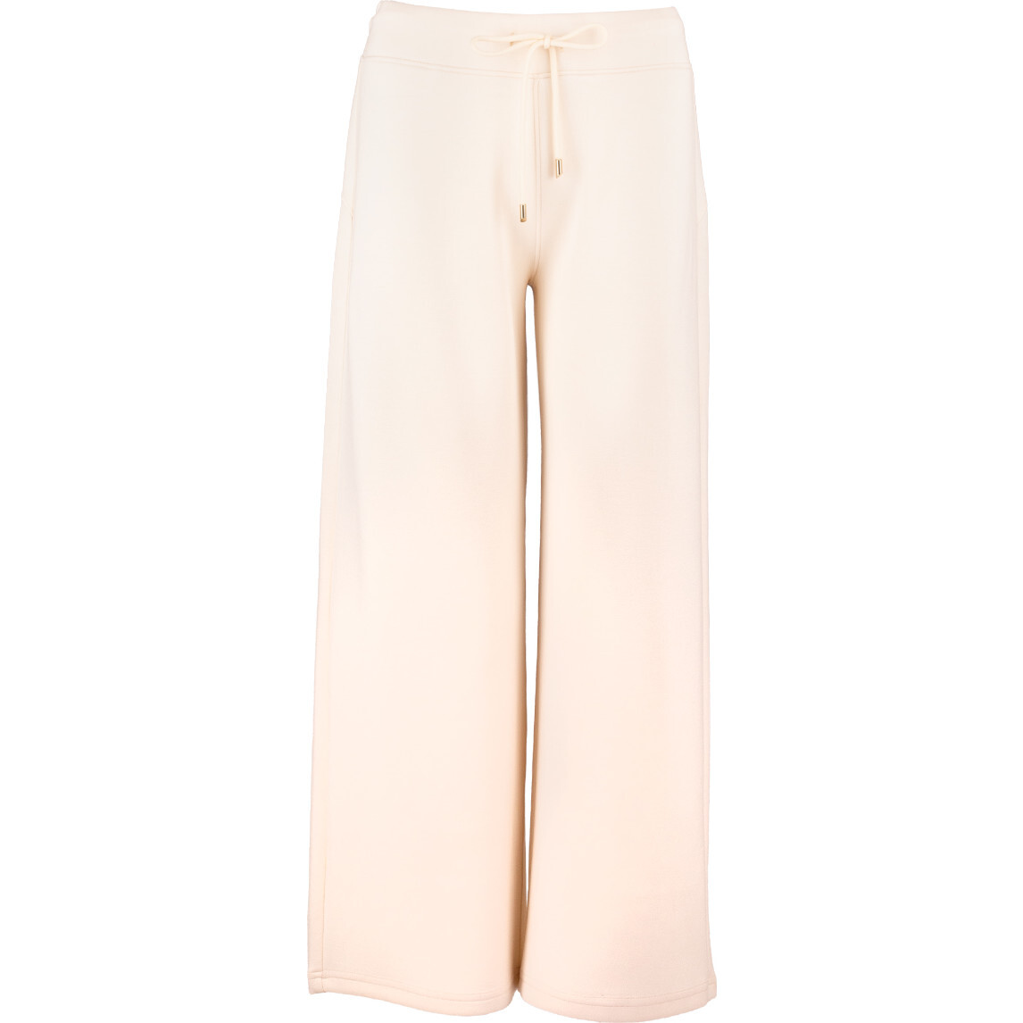 Women's Tie Waist Cozy Crop Fit Lounge Pants, Ivory - Pants - 1