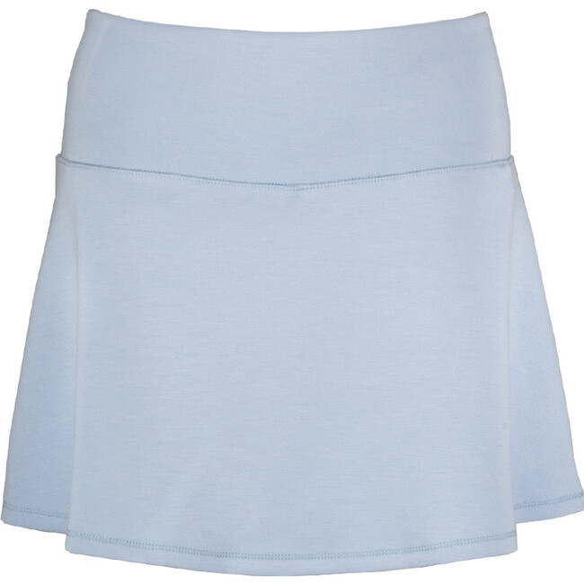 Women's Cotton Elastic Waist Pull-On Tennis Skirt, Blue