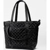 Women's Large Empire Tote Deluxe, Black Liquid - Bags - 3