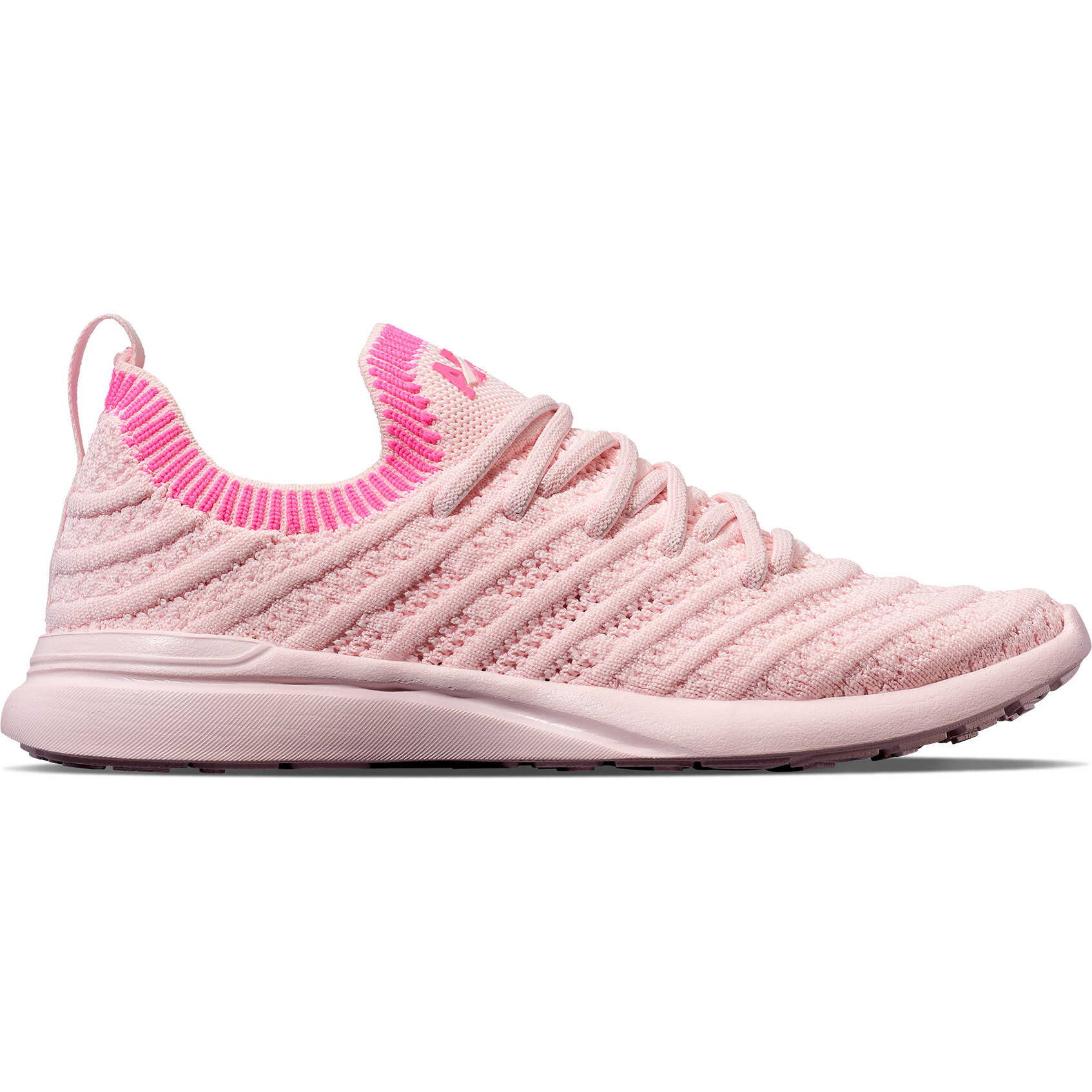 Youth's TechLoom Wave Bleached Pink / Fusion Pink / Ribbed - Sneakers - 1