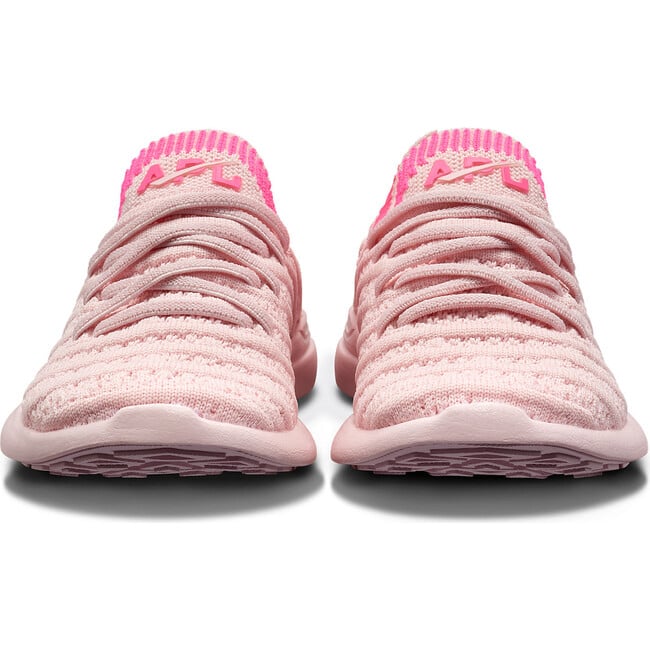 Kid's TechLoom Wave Bleached Pink / Fusion Pink / Ribbed - Sneakers - 4