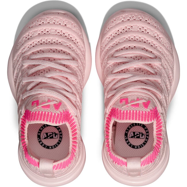 Kid's TechLoom Wave Bleached Pink / Fusion Pink / Ribbed - Sneakers - 5