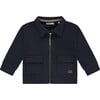 Zipped Collared Jacket, navy - Jackets - 1 - thumbnail