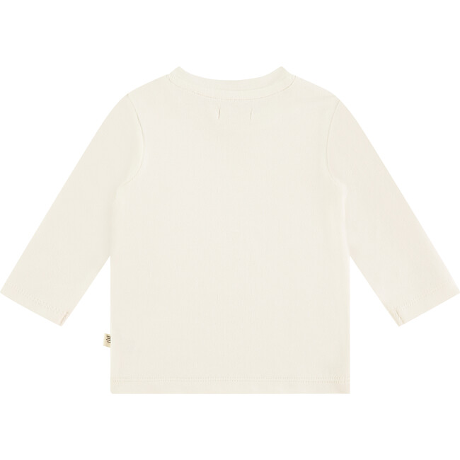 Long Sleeve T-shirt, Cream - T-Shirts - 2