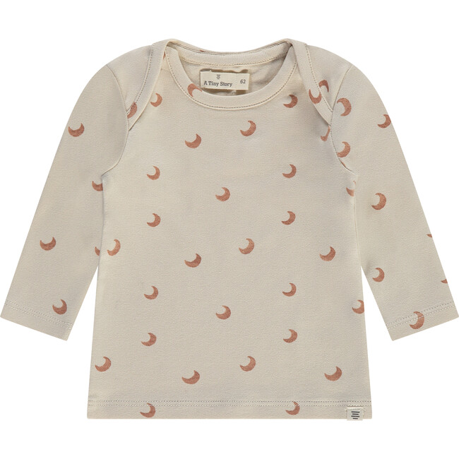 Long Sleeve T-Shirt, Cream Prints