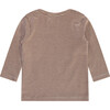 Long Sleeve T-Shirt, Brown/Cream Stripes - T-Shirts - 2