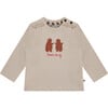 Long Sleeve T-Shirt, Bear Hug Print - T-Shirts - 1 - thumbnail