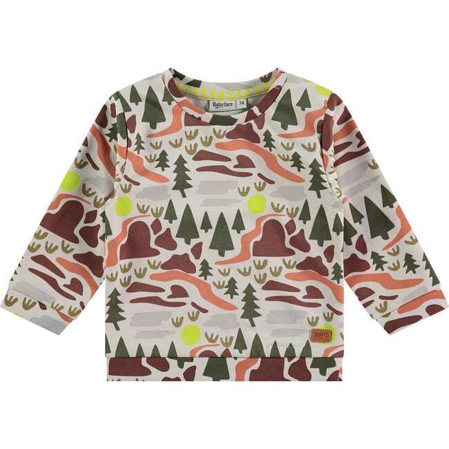 Graphic Print Sweatshirt, Multi