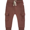 Cargo Sweatpants, Brown - Sweatpants - 1 - thumbnail