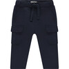 Cargo Sweatpants, Navy - Sweatpants - 1 - thumbnail