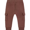 Cargo Sweatpants, Brown - Sweatpants - 2