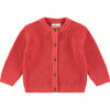 Cardigan, Red - Cardigans - 1 - thumbnail