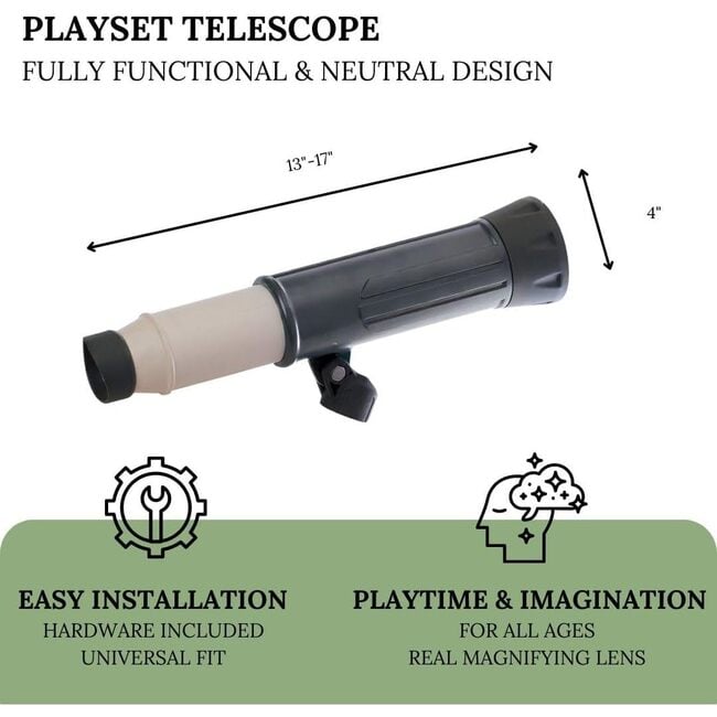 Telescope Playset Accessory - Grey - Outdoor Games - 2