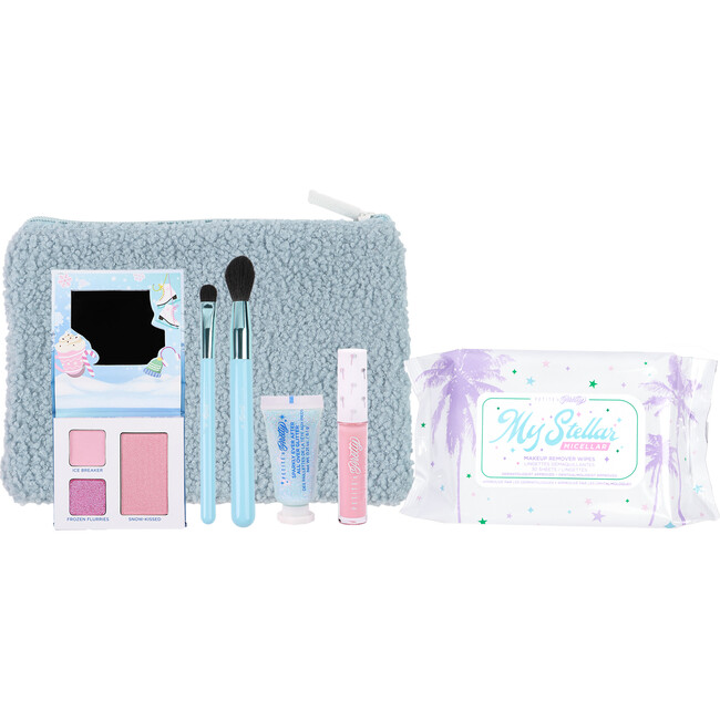 Sparkle Storm Holiday Essentials Makeup Set with Makeup Remover Wipes