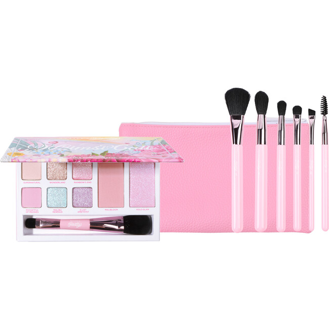 WhimsiCali Eyeshadow and Blush Palette with Brushes Set