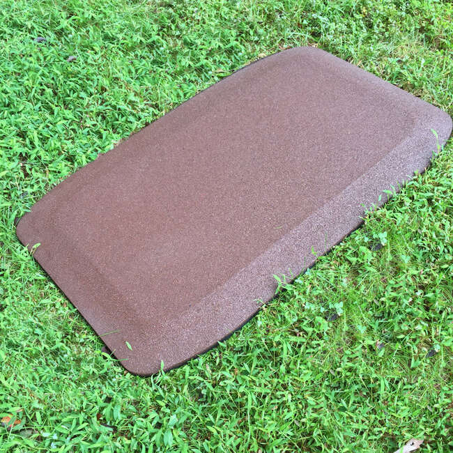 Fanny Pad 1.5" Thick Rubber Wear Mat - Set of 2 - Brown