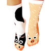 Cow & Pig Mismatched Animals Socks for Adults - Socks - 1 - thumbnail