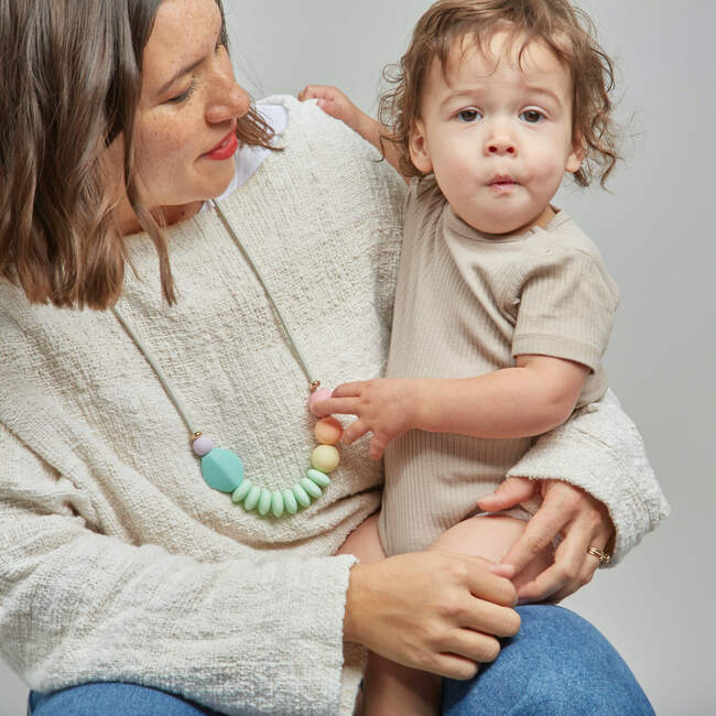 *Exclusive* Rainbow Sherbet Signature Teething Necklace - Necklaces - 2