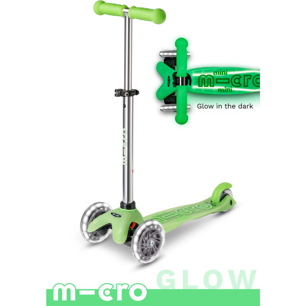 Mini Deluxe Glow LED Plus Icy Lime - Scooters - 1