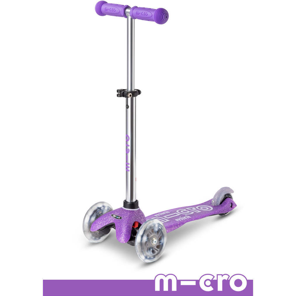 Mini Deluxe Glitter LED Purple - Scooters - 1
