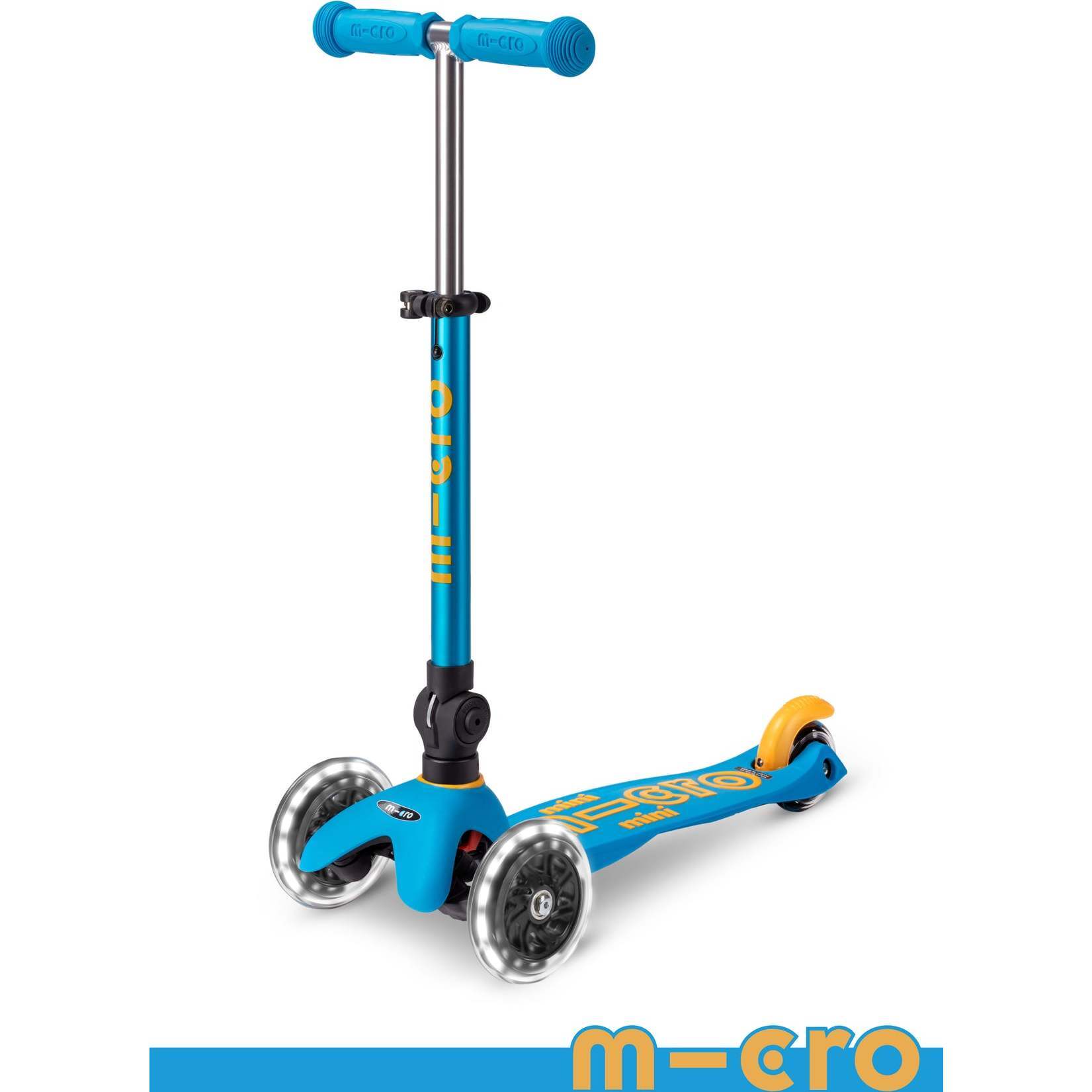 Mini Deluxe Foldable LED Ocean Blue - Scooters - 1