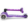 Mini Deluxe Foldable LED Purple - Scooters - 4