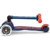 Mini Deluxe Foldable LED Navy Blue - Scooters - 4