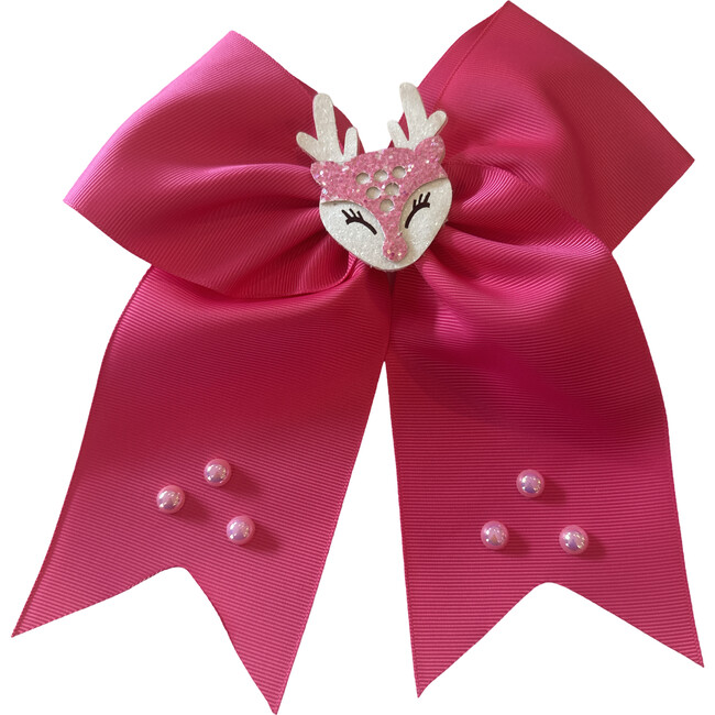 Pink Reindeer Bow, Pink