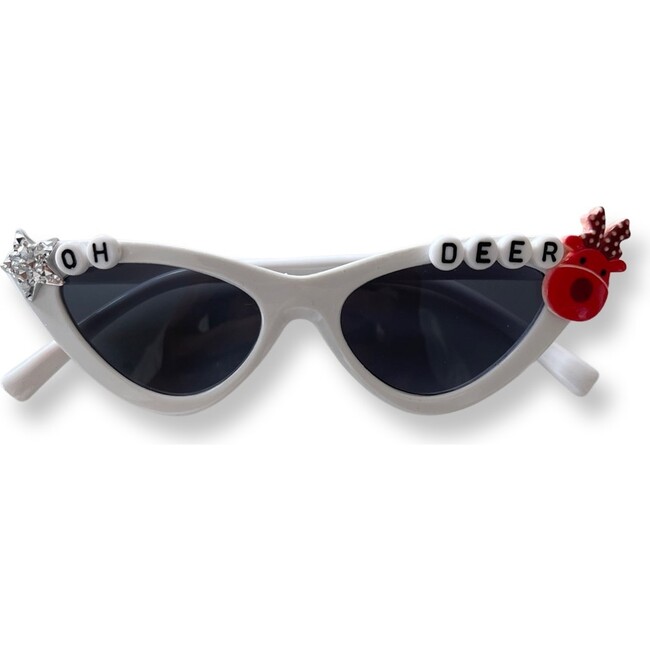 Oh Deer Elle Cat Eye Sunnies, White