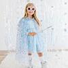 Snow Princess Iridescent Long Sleeve Tutu Dress, Blue - Dresses - 5