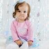 Snow Cute Long Sleeve Bodysuit, Pink - Onesies - 2