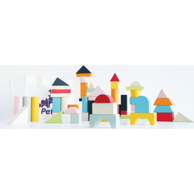 Building Blocks & Bag,  60 pieces - Blocks - 5