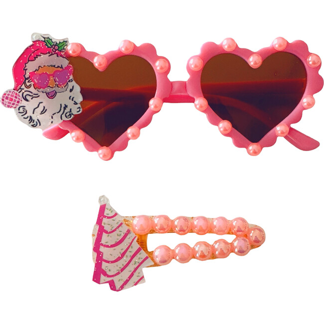 Pink Christmas Set, Sunnies and Barrette